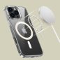 Samsung Galaxy S25 Edge SM-S937, Műanyag hátlap védőtok + szilikon keret, Magsafe töltővel kompatibilis, FlexAir Hybrid Magsafe, átlátszó