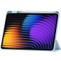 Xiaomi Pad 7 (11.2) / Pad 7 Pro (11.2), mappa tok, közepesen ütésálló, érintőceruza tartó, érintőceruza nélkül, Trifold, TP SC Pen Holder, világoskék