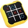 Hordozható elektronikus utazó társas- és stratégiai XO játék, Wooze Tic Tac Toe, sárga