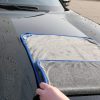 Egyoldalas mikroszálas autó tisztító, szárító törölköző, 60 x 90 cm, 700 g / nm, Wooze Car Towel, szürke/kék
