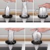 Automata pohár- és üvegmosó és öblítő szett, nagynyomású fúvókával, rugalmas csatlakozóval, Wooze Glass Washer, fekete
