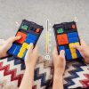 Hordozható elektronikus utazó logikai játék, kijelzővel, mágneses, Giiker Super Slide, fekete