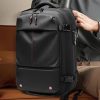 Vákuumos kompressziós hátizsák, utazótáska, 60 Liter kapacitás, vákuumszivattyúval, vízálló, légáteresztő, Wooze VacPack, fekete