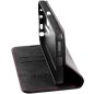 Samsung Galaxy S25 Edge SM-S937, Oldalra nyíló tok, stand, kártyatartóval, Tactical Xproof, fekete