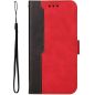 Samsung Galaxy A15 4G / A15 5G SM-A155F / A156B, Oldalra nyíló tok, stand, kártyatartóval, kézpánttal, Wooze Colour Wallet, piros