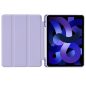 Apple iPad Air (2020 / 2022) / iPad Air 11 (2024 / 2025), mappa tok, közepesen ütésálló, érintőceruza tartó, érintőceruza nélkül, Smart Case, TP SC Pen Holder, lila