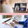 Apple iPad 10.9 (2022) / iPad 11 (2025), mappa tok, közepesen ütésálló, érintőceruza tartó, érintőceruza nélkül, átlátszó hátlap, Smart Case, TP SC Pen Holder Hybrid, rózsaszín