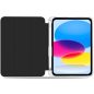Apple iPad 10.9 (2022) / iPad 11 (2025), mappa tok, közepesen ütésálló, érintőceruza tartó, érintőceruza nélkül, átlátszó hátlap, Smart Case, TP SC Pen Holder Hybrid, fekete