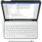 Apple iPad 10.2 (2019 / 2020 / 2021), Bluetooth billentyűzetes mappa tok, érintőceruza tartó, érintőceruza nélkül, TP SC Pen Holder + Keyboard, fekete