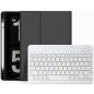 Apple iPad 10.2 (2019 / 2020 / 2021), Bluetooth billentyűzetes mappa tok, érintőceruza tartó, érintőceruza nélkül, TP SC Pen Holder + Keyboard, fekete