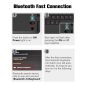 Apple iPad Air 13 (2024 / 2025), Bluetooth billentyűzetes, mappa tok, Touch Pad, mágneses rögzítés, Wooze Simple Touch, fekete