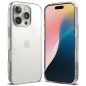 Apple iPhone 16 Pro, Műanyag hátlap + szilikon keret, közepesen ütésálló, Ringke Fusion, átlátszó