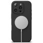 Apple iPhone 16 Pro Max, Szilikon tok, mikrofiber belső, közepesen ütésálló, Magsafe kompatibilis, Ringke Silicone Magnetic, fekete