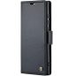 Samsung Galaxy A55 5G SM-A556B, Oldalra nyíló tok, stand, kártyatartóval, RFID technológiával, Wooze CaseME, fekete