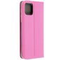Samsung Galaxy A16 4G / A16 5G SM-A165F / A166B, Oldalra nyíló tok, stand, kártyatartóval, textil minta, Sensitive Book, rózsaszín