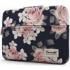 Laptop táska, 15 - 16" készülékhez, rózsa minta, CanvasLife Sleeve, sötétkék