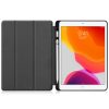 Samsung Galaxy Tab S6 Lite 10.4 (2020 / 2022 / 2024) SM-P610 / P615 / P613 / P619 / P620 / P625, mappa tok, érintőceruza tartó, érintőceruza nélkül, Trifold, Wooze Trifold Pencil Holder, sötétkék