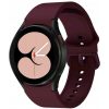 Samsung Galaxy Watch 4 / 5 / 5 Pro / 6 / 7 / FE (40 / 44 / 45mm) / Watch 4 Classic / 6 Classic (42 / 43 / 46mm), szilikon pótszíj, állítható, TP IconBand, bordó
