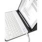 Apple iPad Air (2020 / 2022) / iPad Air 11 (2024 / 2025), Bluetooth billentyűzetes mappa tok, érintőceruza tartó, érintőceruza nélkül, TP SC Pen Holder + Keyboard, fekete
